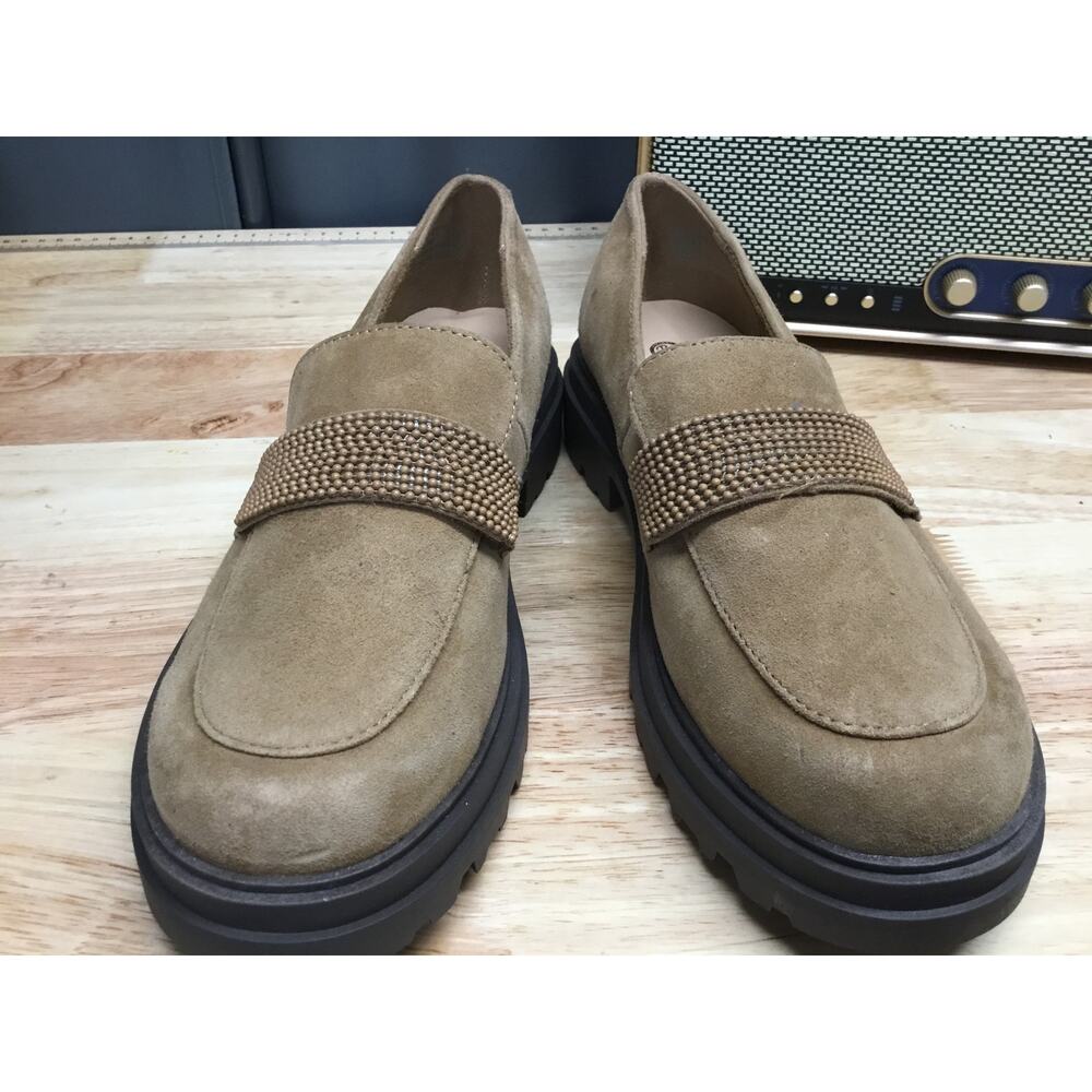 Bella Vita Paz Loafers Women's 8 Brown Suede Slip-On Low Top Comfort Flats